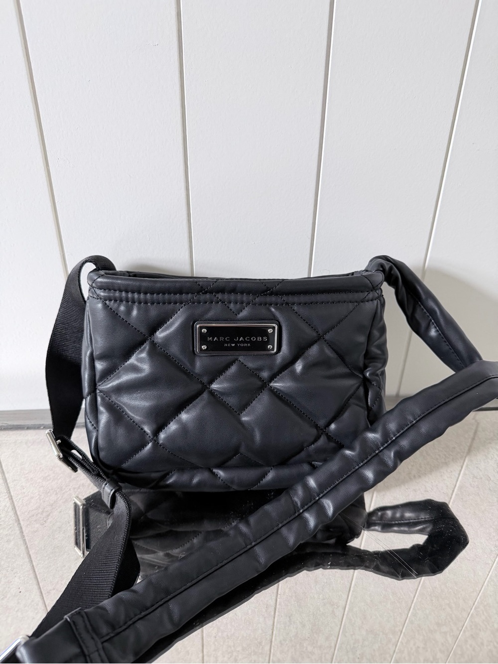 Marc Jacobs Black Quilted Crossbody Camera Bag